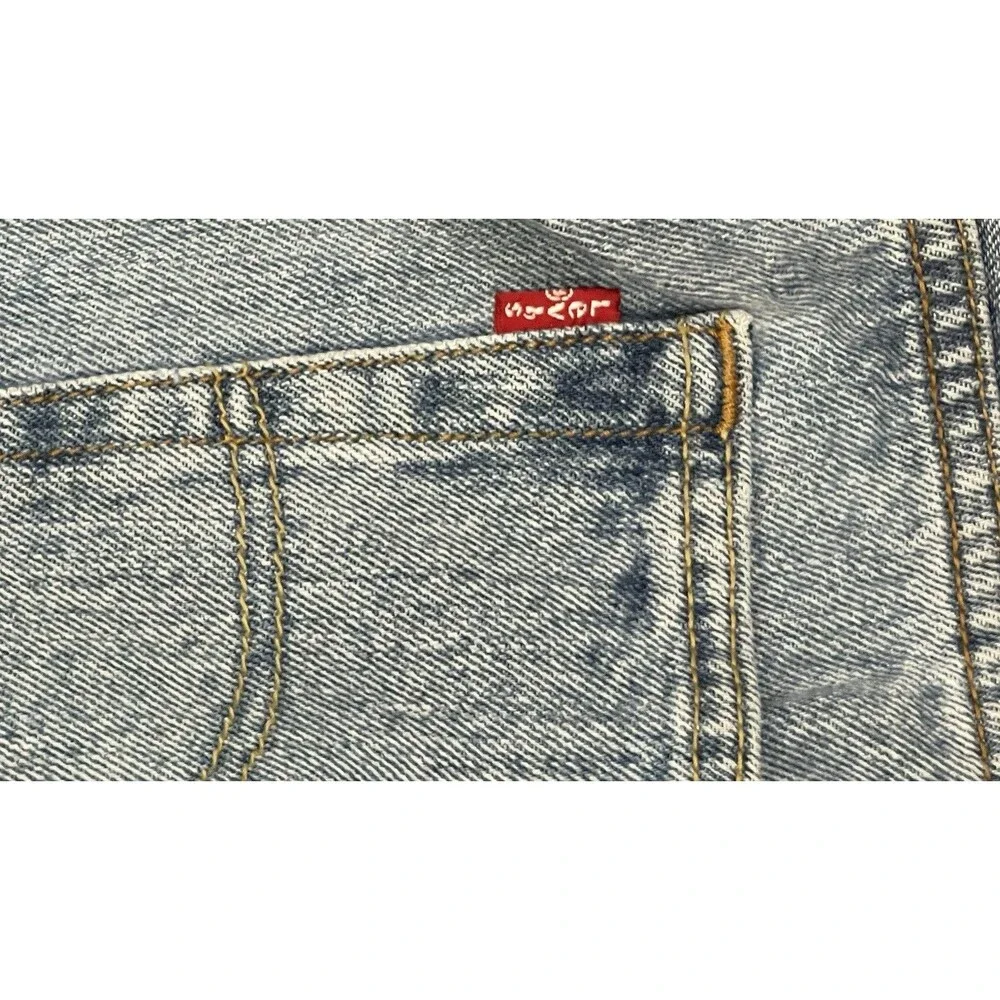 Vintage 80s Levi’s 501xx Button Fly Jeans Straight Leg 38x30 Light Wash Denim